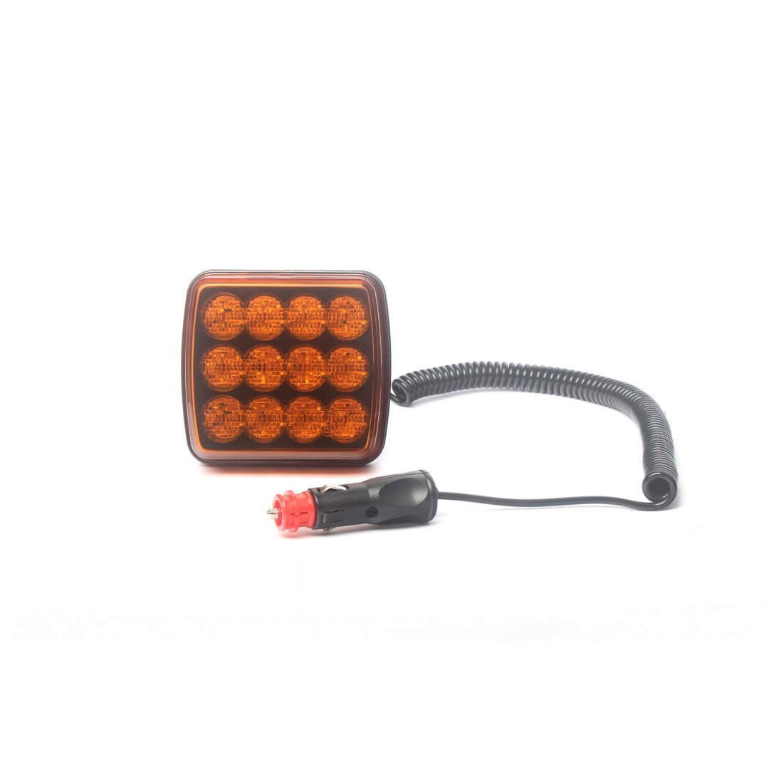 Oranje flitser- 12 LED - 5W - R65 R10 E-keurmerk - Magnetisch Oranje flitser- 12 LED - 5W - R65 R10 E-keurmerk - Magnetisch